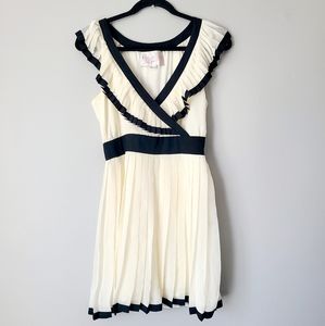 Rory Beca Ivory Pleated Dress Size S